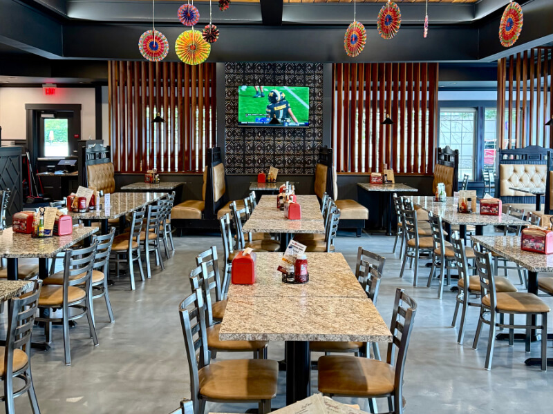 El Aztecas Walker Tables Interior